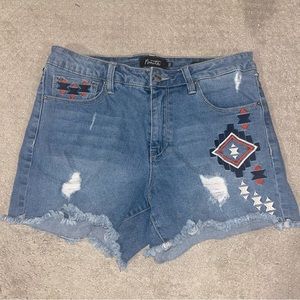Nanette Lepore denim shorts mid rise 10